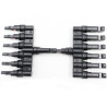 MC4 Cabang 6 (6-IN to 1-OUT) 6T T-Type 1000V Max 50A Solar Panel Surya